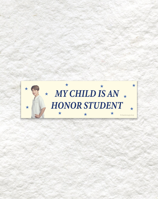 good boy jimin bumper sticker