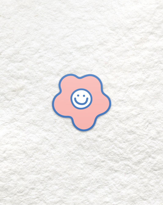 hobicore smiley flower sticker